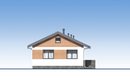 Одноэтажный дом с кухней-гостиной и тремя спальнями Rg6451 Фасад2