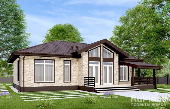 Rg6502 - Одноэтажный дом с тремя спальнями и вторым светом в гостиной