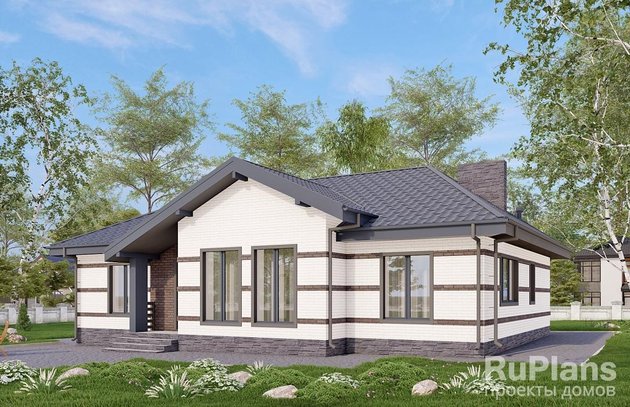Одноэтажный дом с тремя спальнями и просторной гостиной Rg6506 - Вид1
