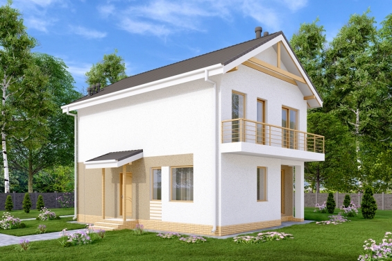 Rg6518 - Двухэтажный с подвалом, кухней-гостиной и четыремя спальнями