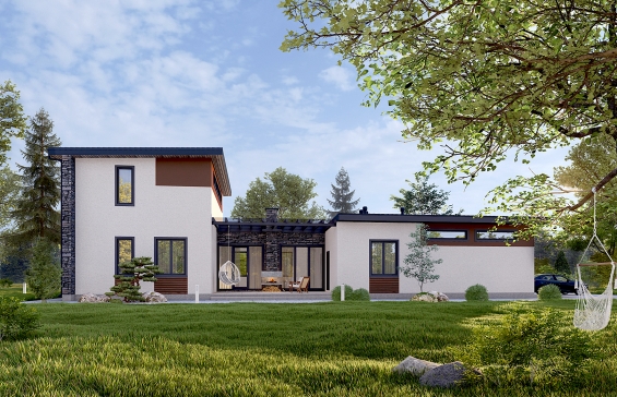 Двухэтажный дом с шестью спальнями, террасой и гаражом Rg6554 - Вид1