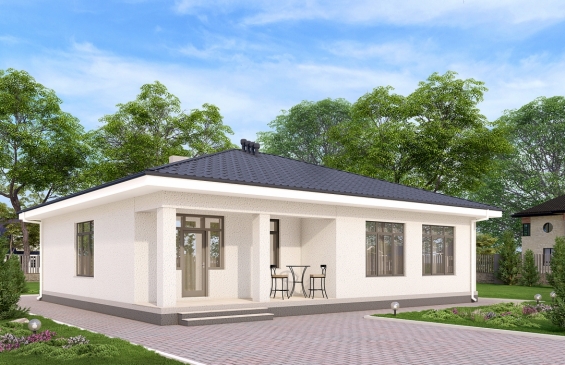 Одноэтажный дом с террасой и тремя спальнями Rg6569