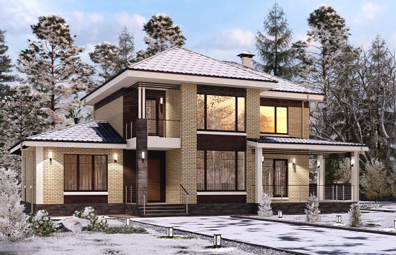 Двухэтажный дом с четырьмя спальнями, террасой и балконом. Rg6577 - Вид1