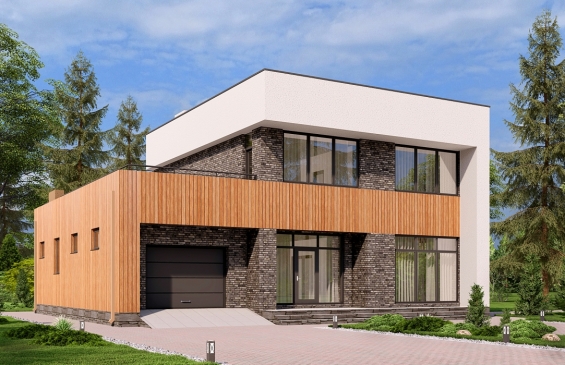 Rg6579 - Двухэтажный дом с тремя спальнями, террасой и гаражом